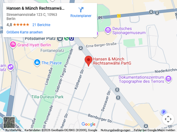 Standort Berlin Karte Screenshot